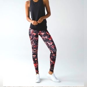 LULULEMON Wunder Under hirise legging PaintStorm Espresso Multicolour brown pink